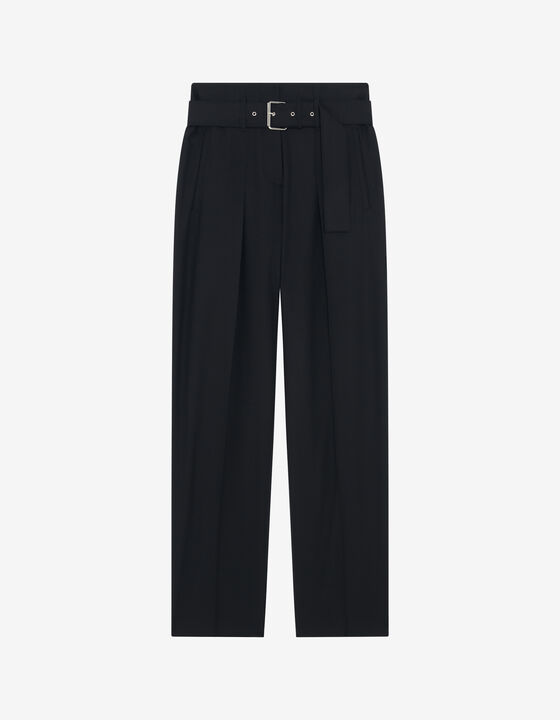 WOOL CARROT PANTS