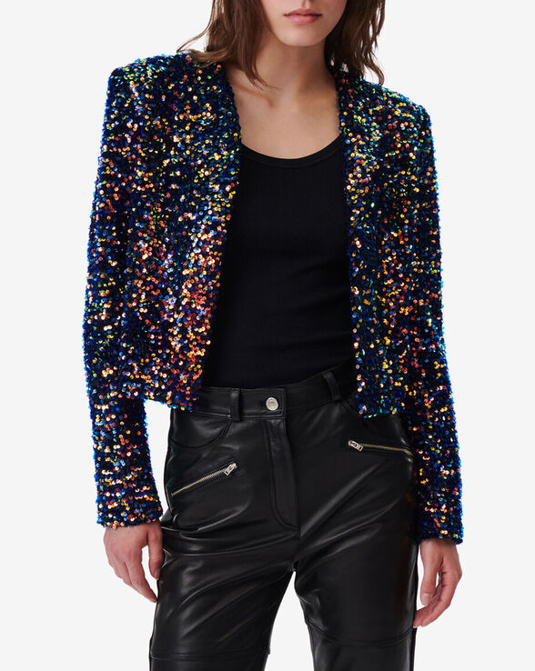DAPHNE MULTICOLORED SEQUINED JACKET