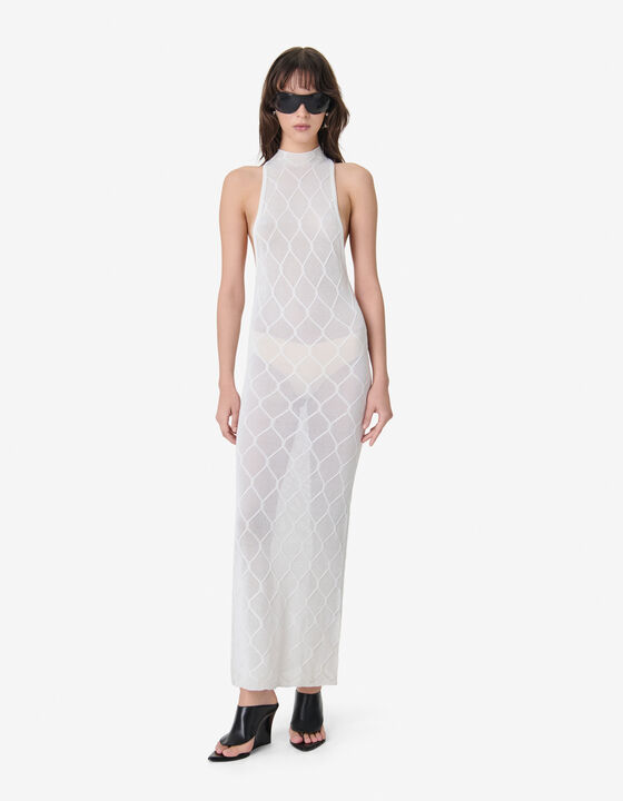 OPENWORK KNIT DRESS