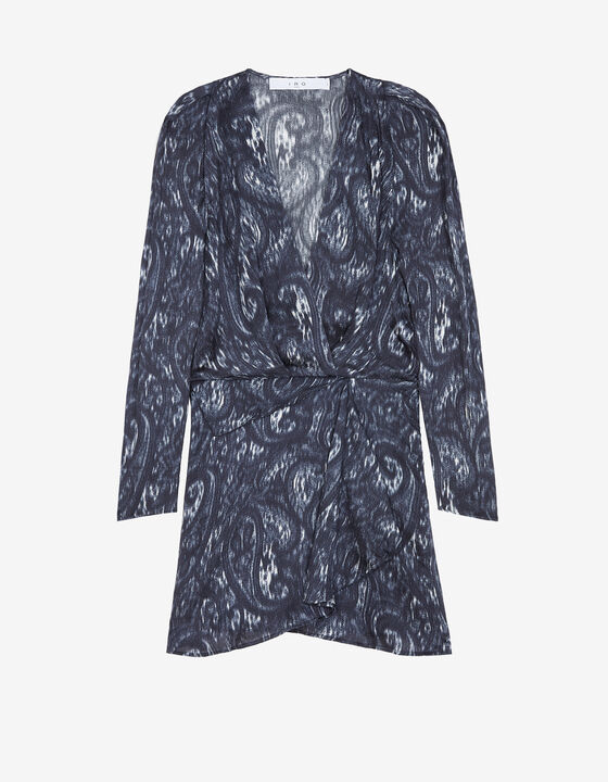 CHAYTONSPE V-NECK PRINT DRESS