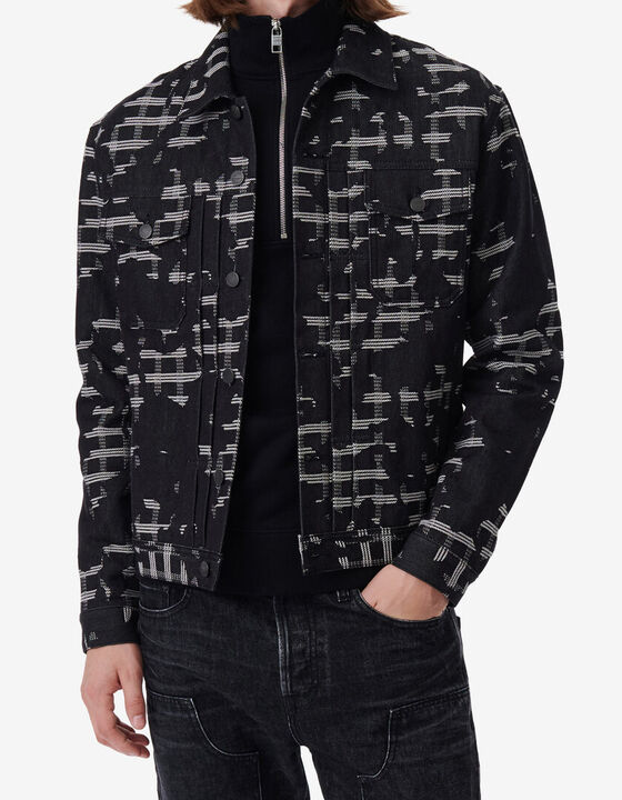 PATTERNED DENIM JACKET