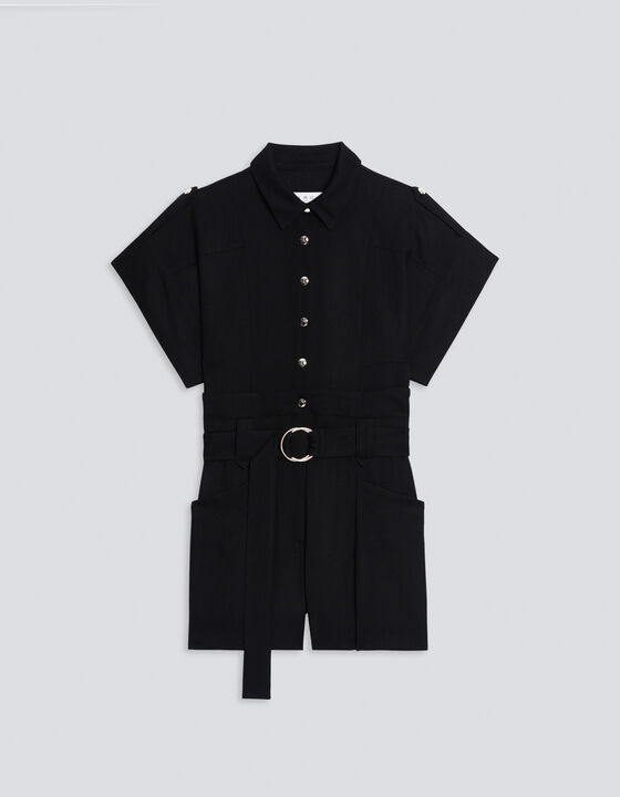 MAJA BELTED ROMPER