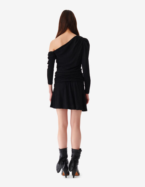 SHORT LUREX JERSEY DRESS