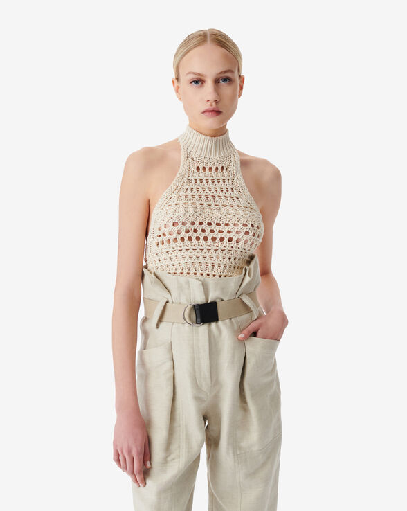 EWEA HIGH-NECK KNIT TOP