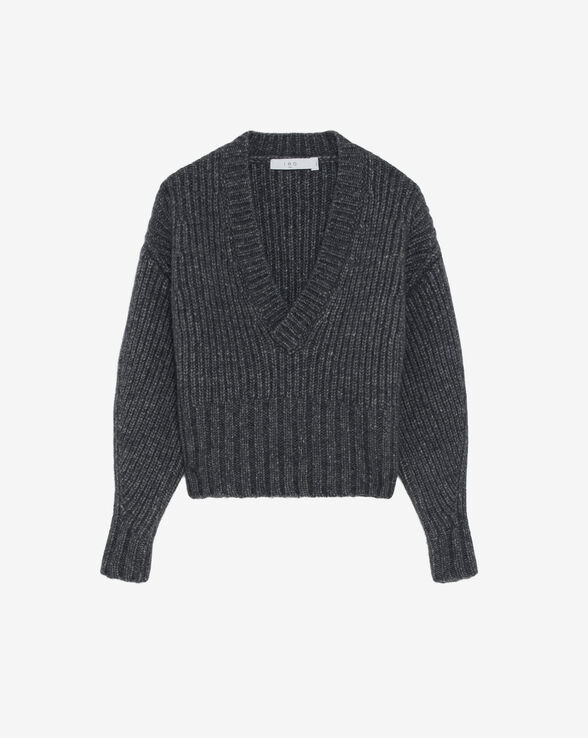 EWENN OVERSIZED V-NECK SWEATER