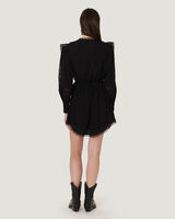 CASSIE LONG SLEEVE V NECK MINI DRESS  image number null