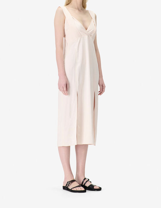 STRAPLESS MIDI DRESS