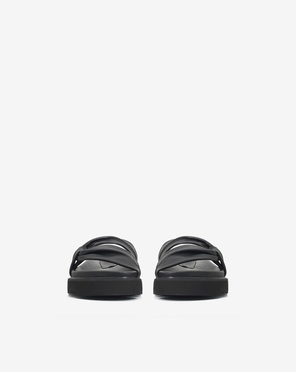 MULES EN CUIR BYDLEE DRAPE