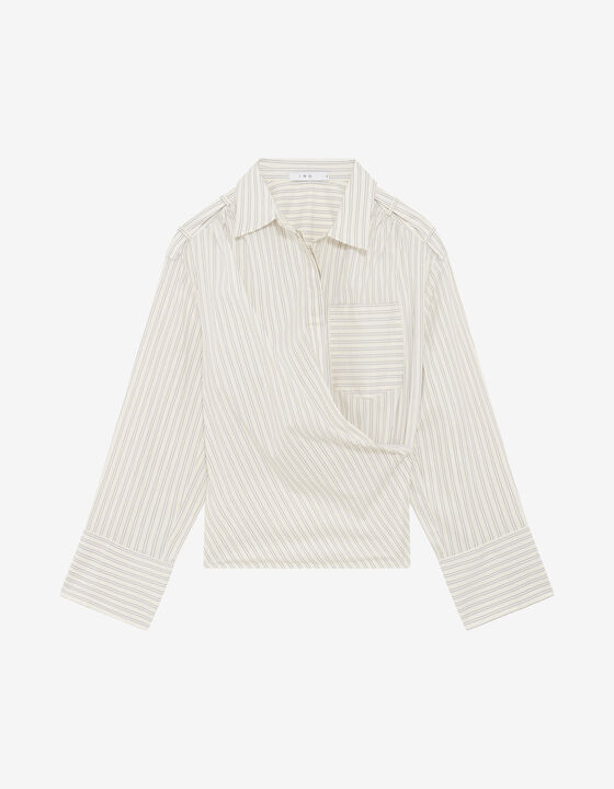ASYMMETRICAL STRIPED SHIRT