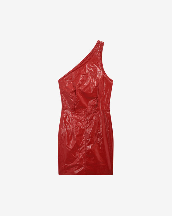 ROBE ASYMÉTRIQUE EN CUIR DOLNI