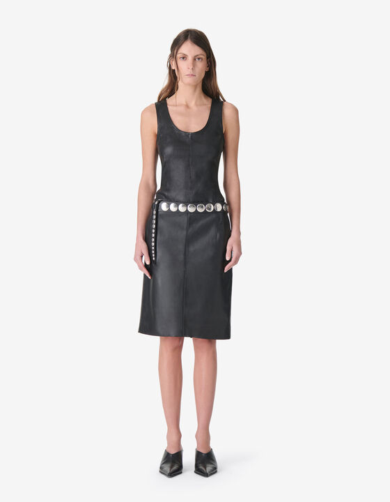 LEATHER PENCIL SKIRT