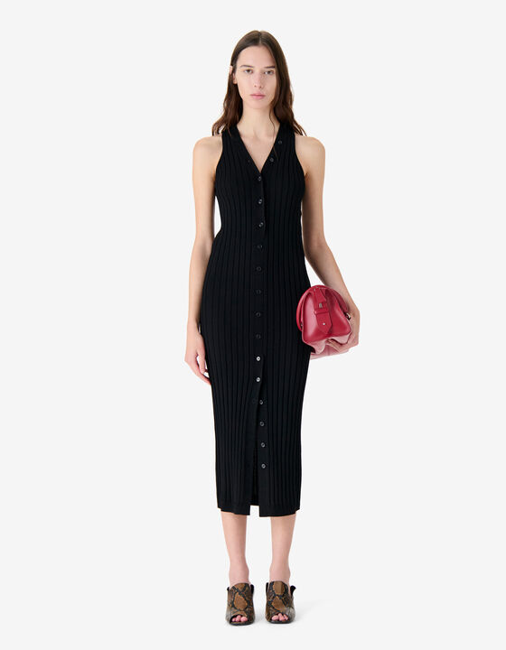 RIBBED MIDI DRESS