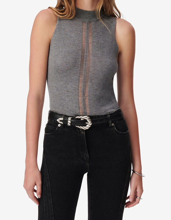 SLEEVELESS SWEATER