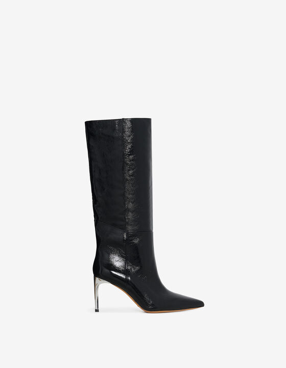 BOTTES EN CUIR À TALONS