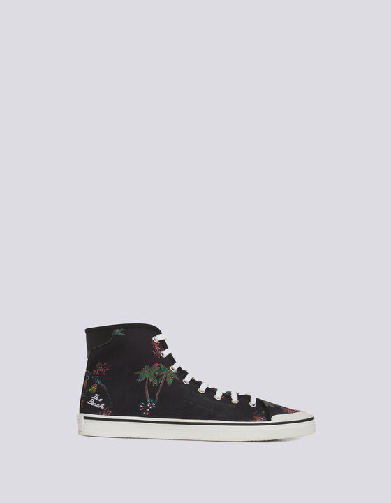 CLANTON HAWAIIAN PRINT HIGH TOP SNEAKERS