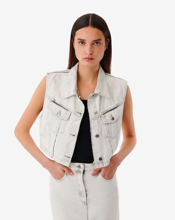 CLODI SLEEVELESS JEAN JACKET