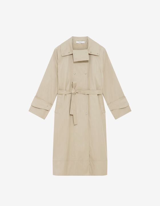 LONG BELTED TRENCH COAT