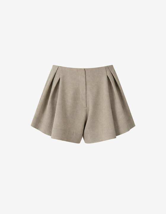 SHORT PLEATED SHORTS