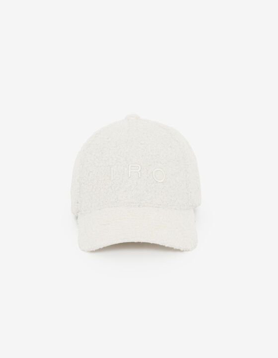 SHEARLING EMBROIDERED CAP