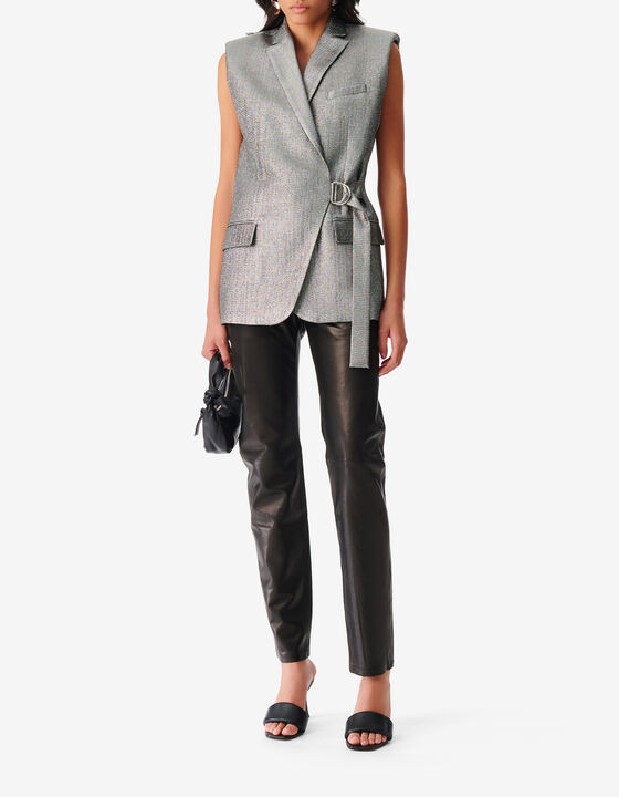 SLEEVELESS SUIT JACKET