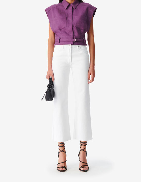 FLARED HIGH-RISE JEANS