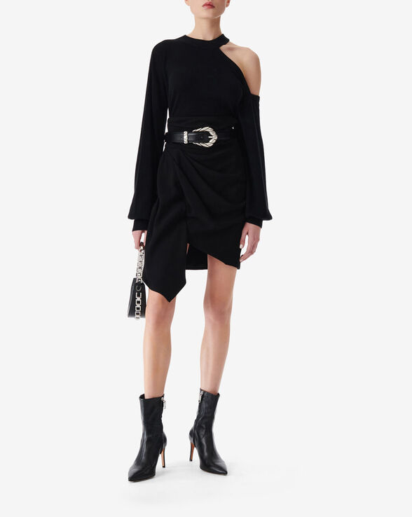 JUPE COURTE ASYMÉTRIQUE KEMIL