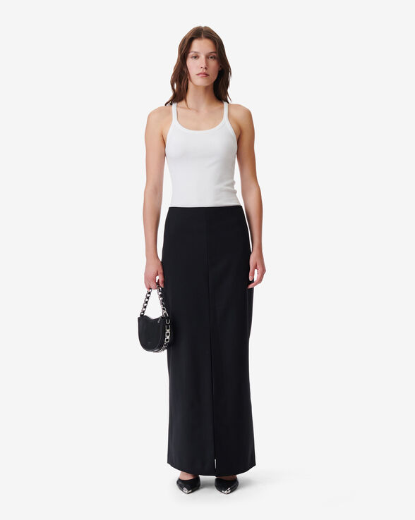 ISICE LONG WOOL SKIRT