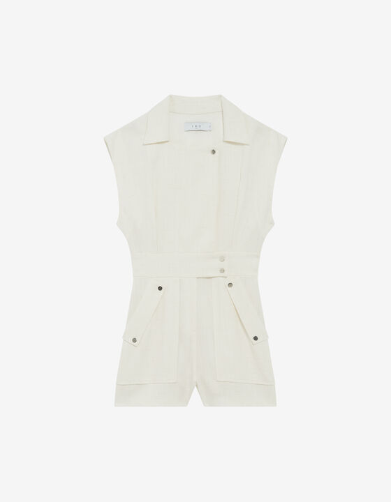 BELTED SHORT JUMPSUIT