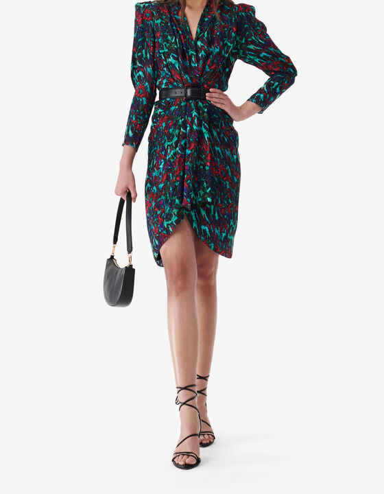 AGATHE PRINT SHORT DRESS