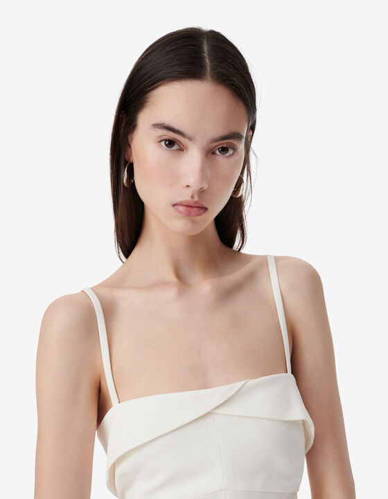 LONG STRAPLESS DRESS