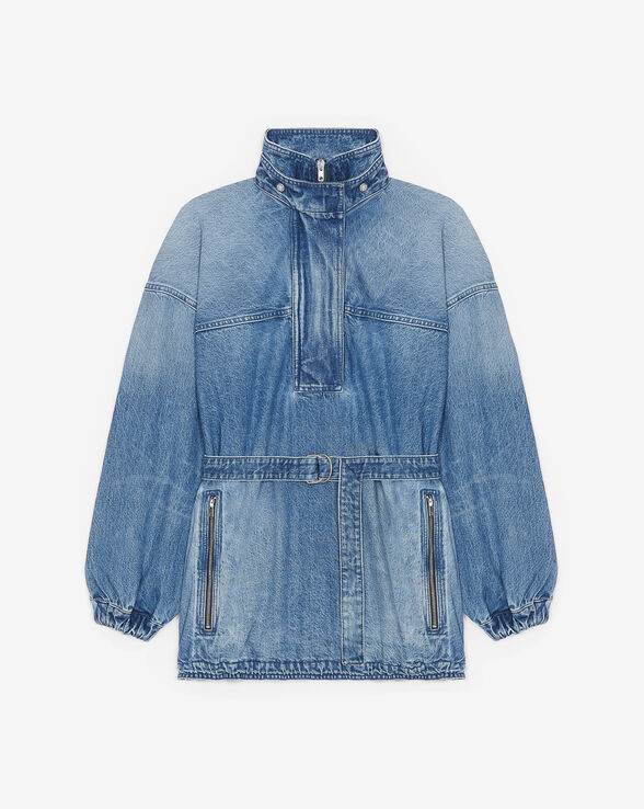 ASYA STAND-UP COLLAR JEAN JACKET