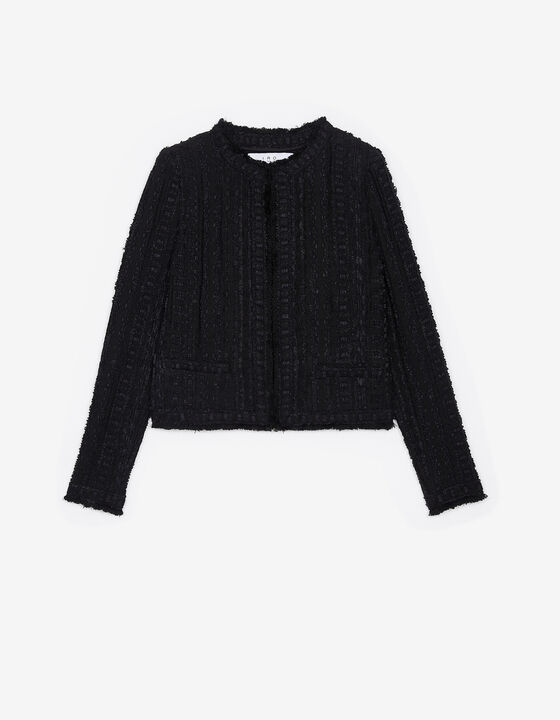 SORAYAN ROUND-NECK TWEED JACKET