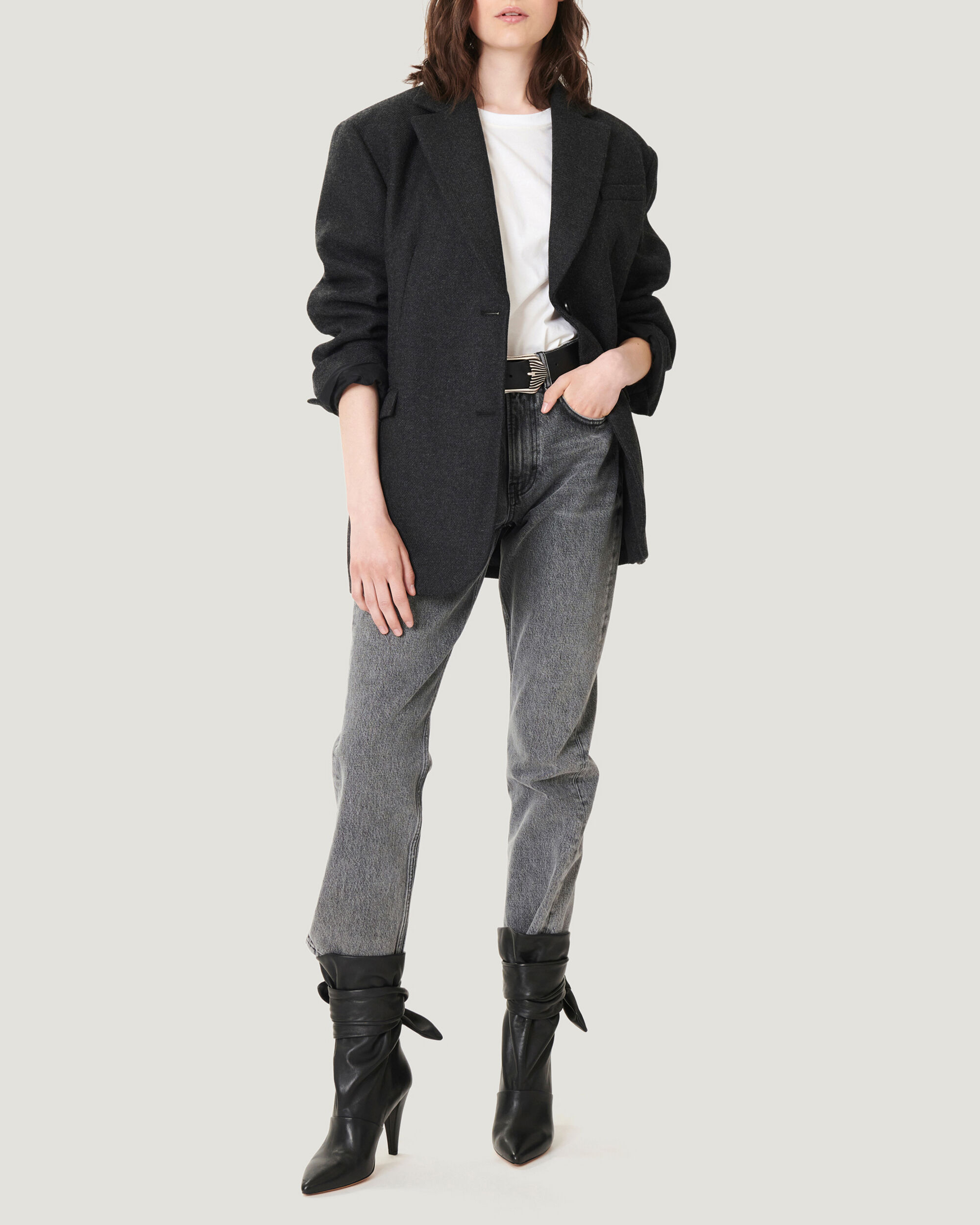 oversized wool blazer