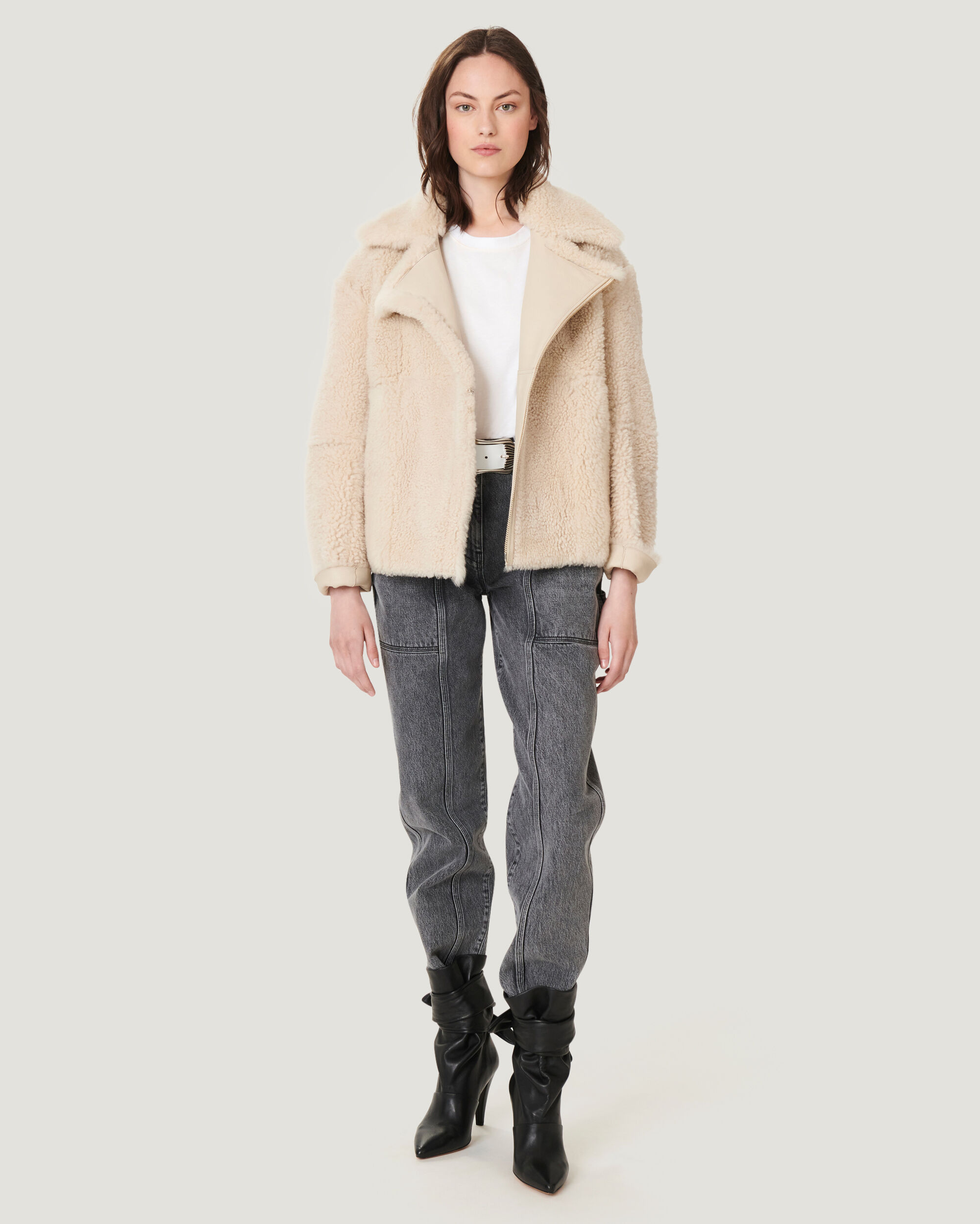 iro shearling coat