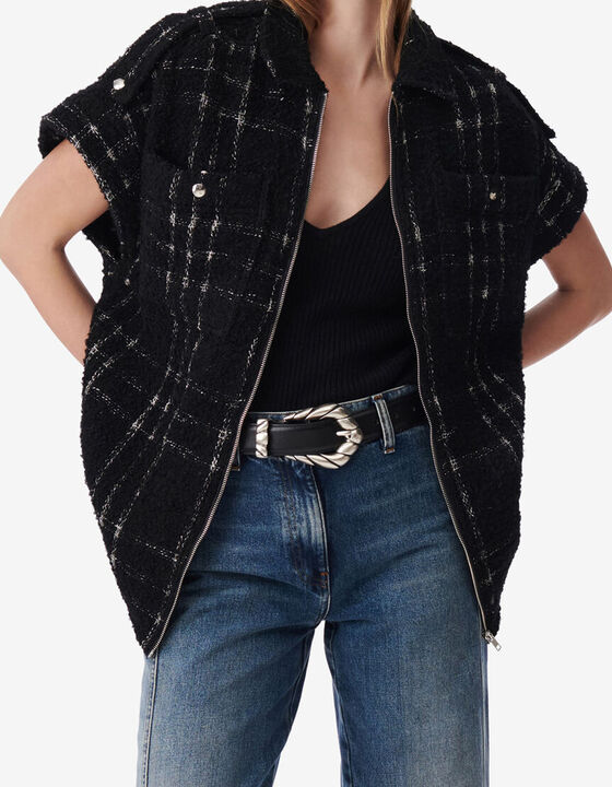 LONG TWEED OVERSHIRT