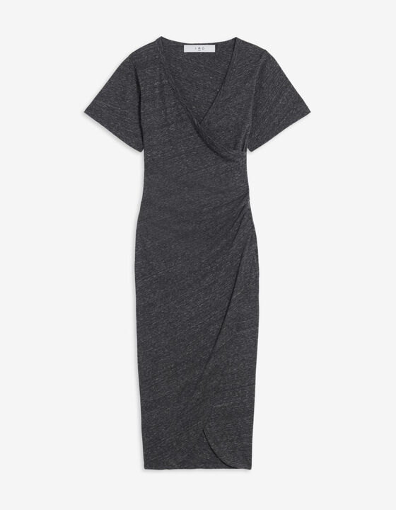 LEMICA LONG V-NECK DRESS