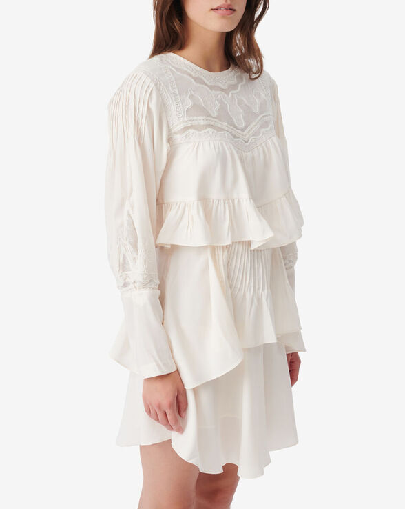 ROBE COURTE À VOLANTS MICHA