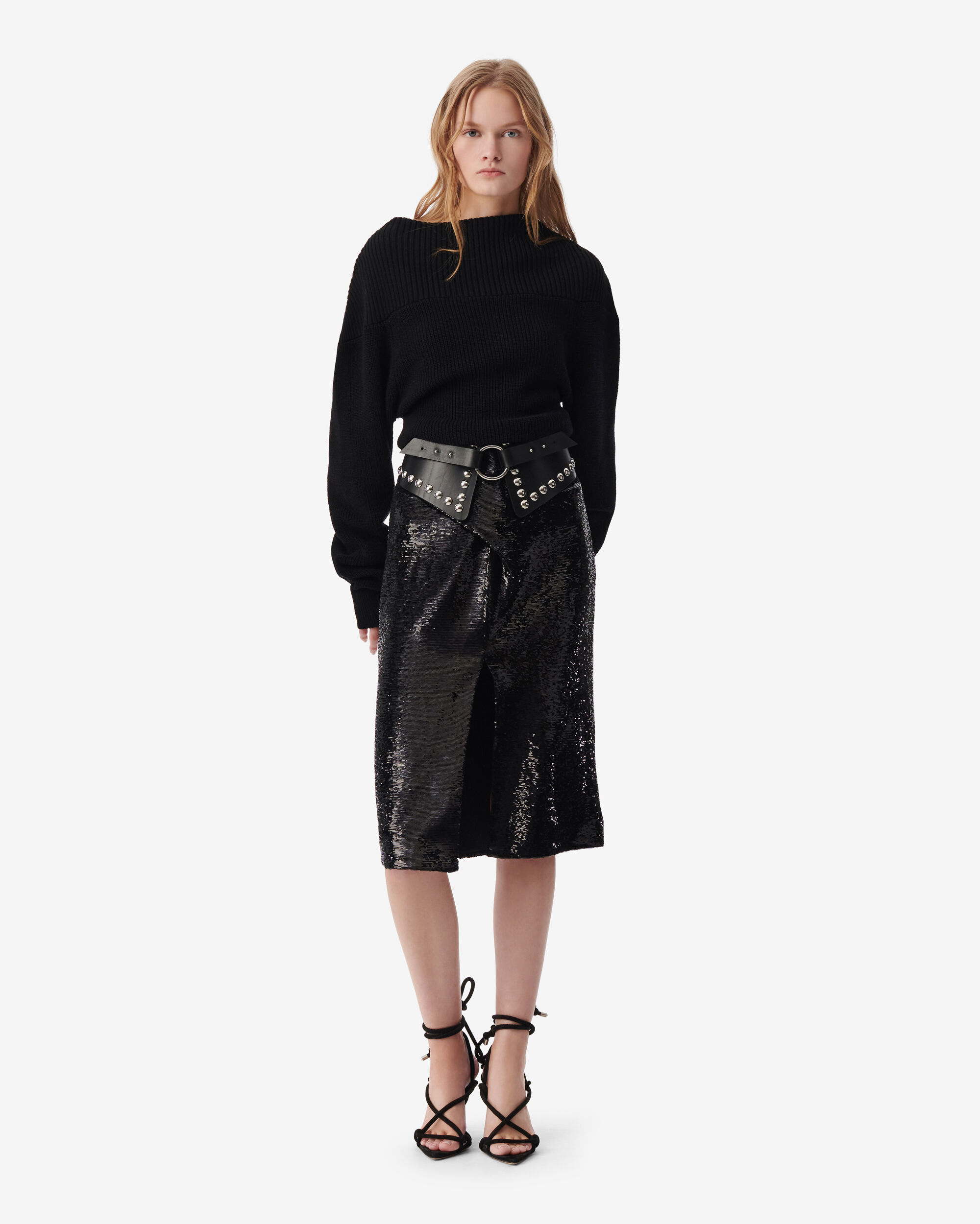 IRO COLLECTION PRINTEMPS ETE 2025 JUPE MIDI A SEQUINS NINIU