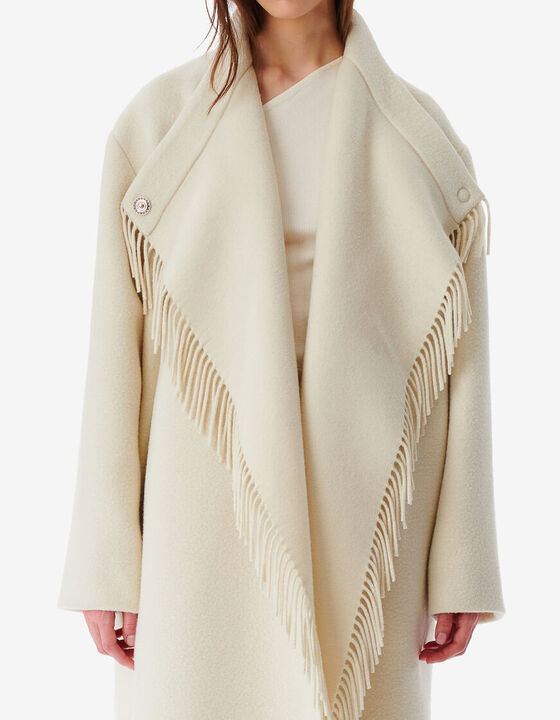 FRINGED COAT