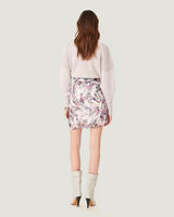 PASCOT ABSTRACT PRINTED SILK SKIRT  image number null