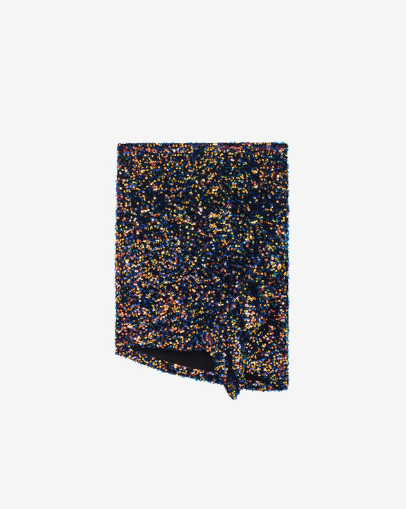 DASIA SHORT SEQUINED SKIRT