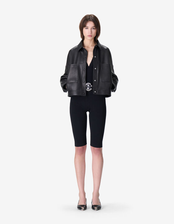 OVERSIZED LEATHER SHIRT