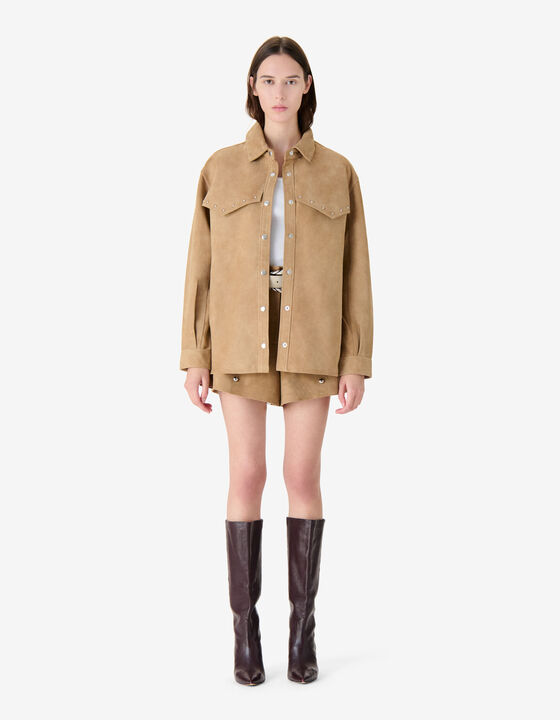 SUEDE OVERSHIRT