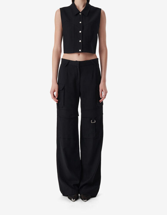 LOW-RISE CARGO PANTS