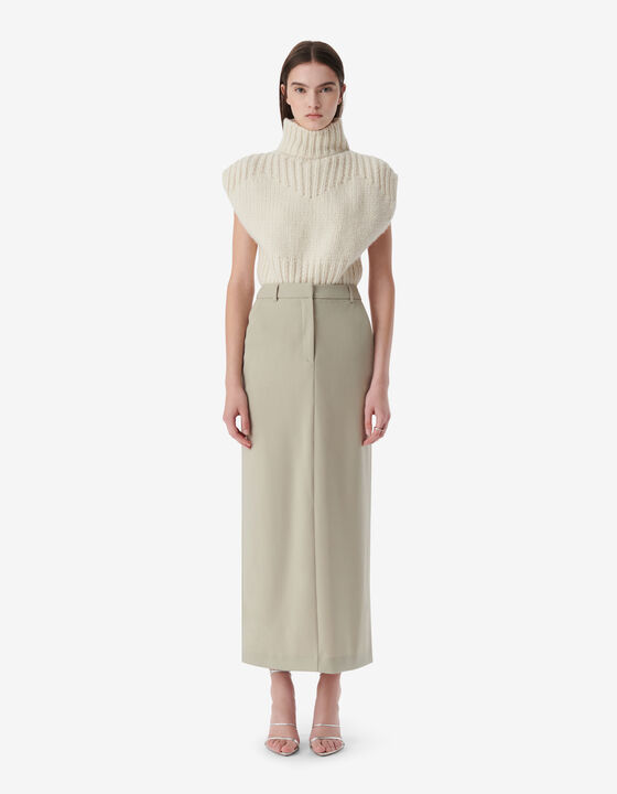 MAXI WOOL SKIRT