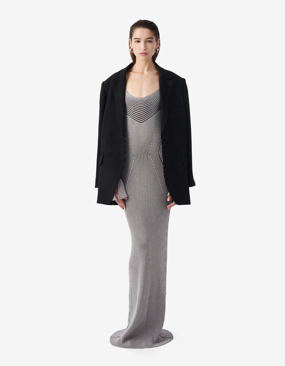 LONG RIBBED DRESS