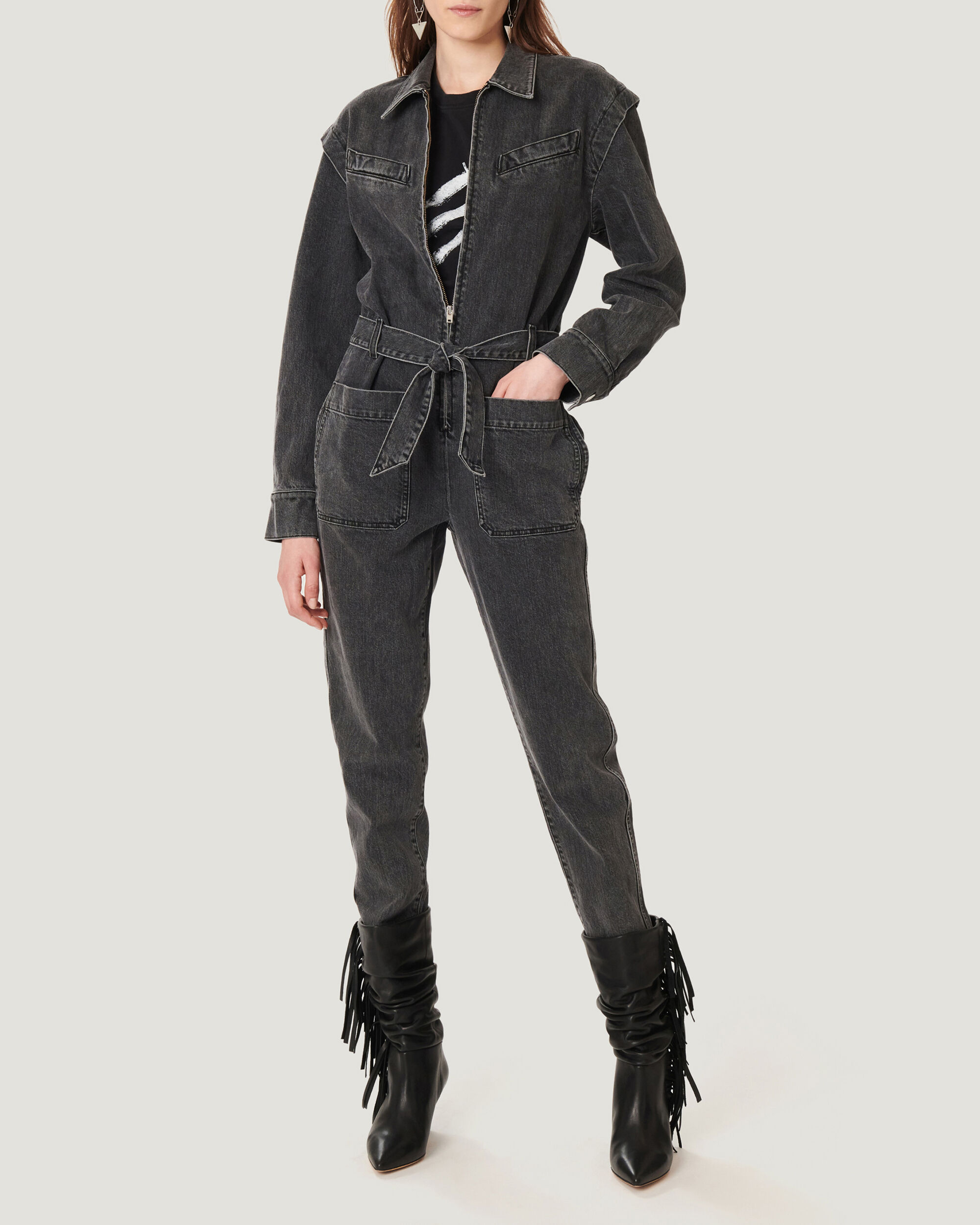 leather fringe boots