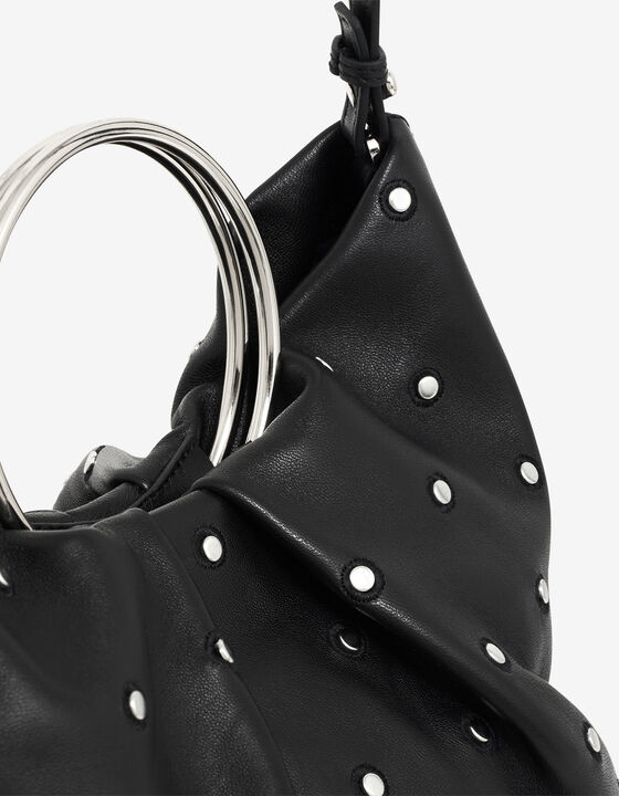 SAC EN CUIR &Agrave; CLOUS