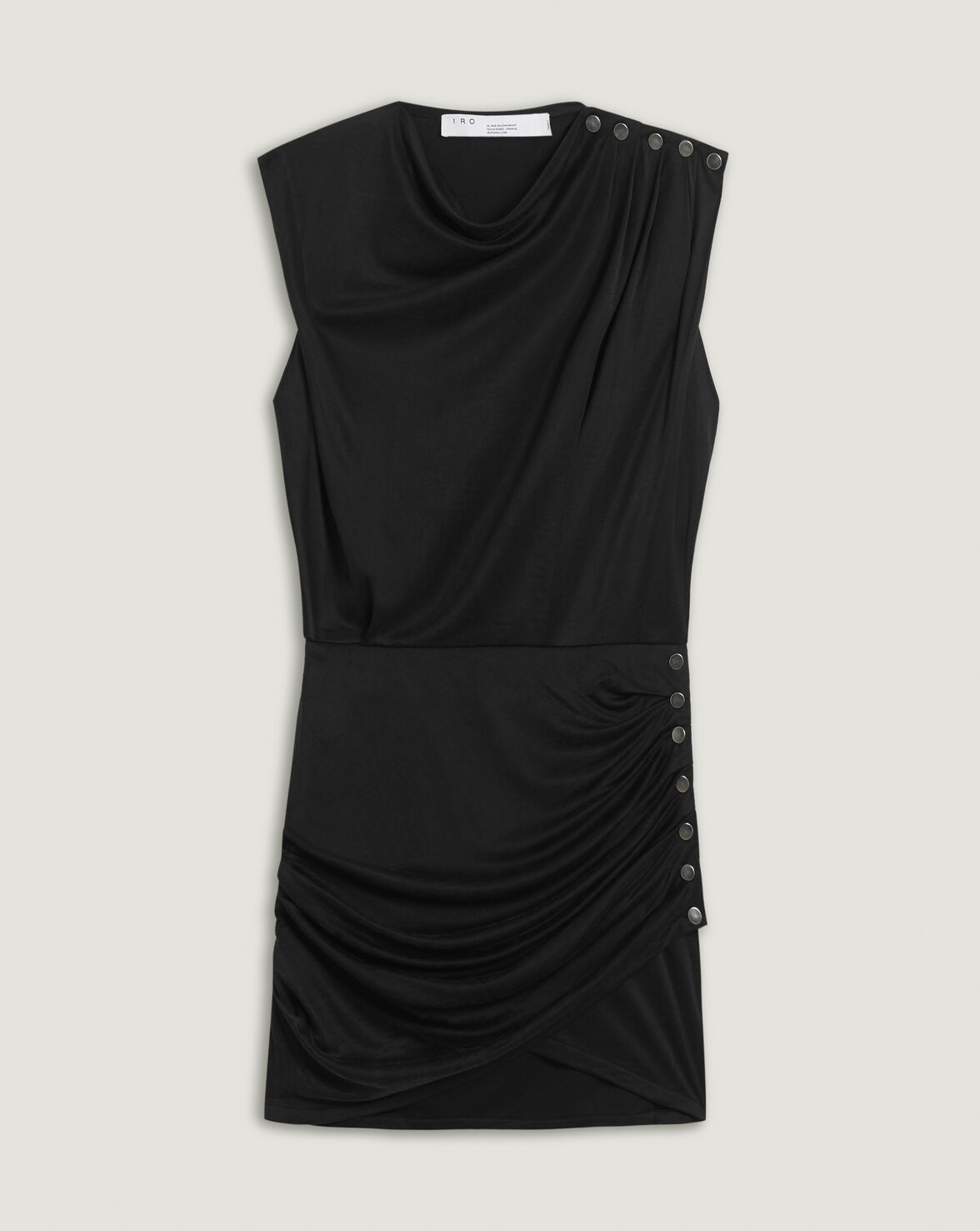 MANAIA DRAPED SLEEVELESS MINI DRESS image number null