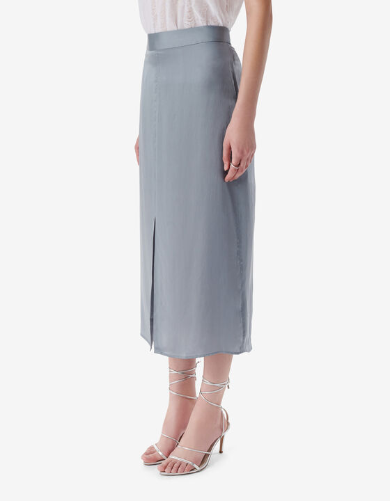 SLIT MIDI SKIRT